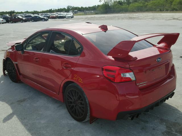 JF1VA2M66G9823153 - 2016 SUBARU WRX STI RED photo 3