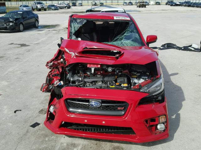 JF1VA2M66G9823153 - 2016 SUBARU WRX STI RED photo 9