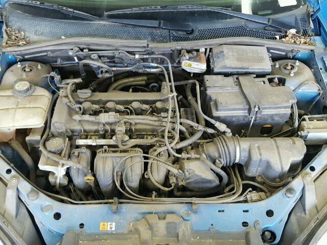 1FAHP34N07W212576 - 2007 FORD FOCUS BLUE photo 7