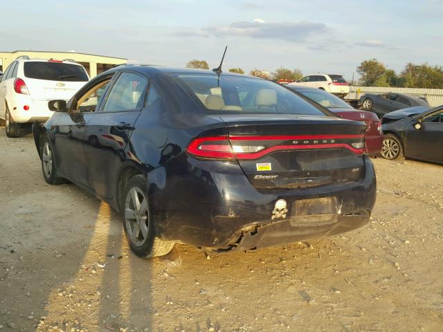 1C3CDFBB2FD275734 - 2015 DODGE DART SXT BLUE photo 3