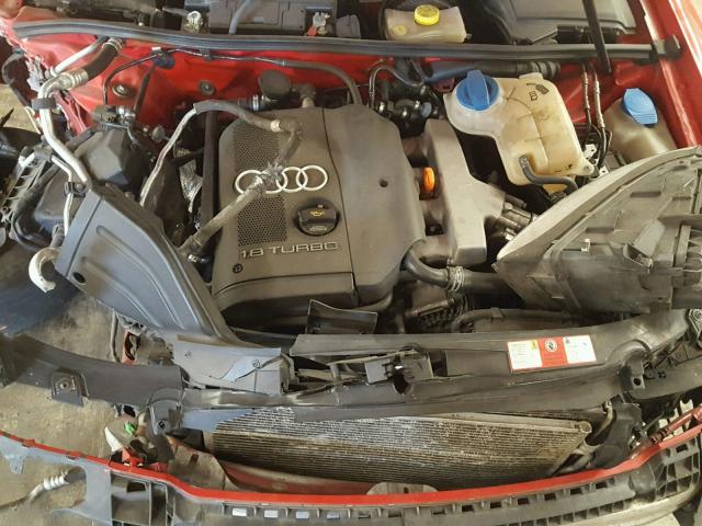 WAULC68E65A052870 - 2005 AUDI A4 1.8T QU RED photo 7