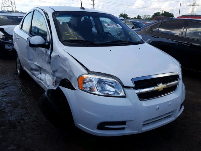 KL1TD5DE3BB140742 - 2011 CHEVROLET AVEO LS WHITE photo 1