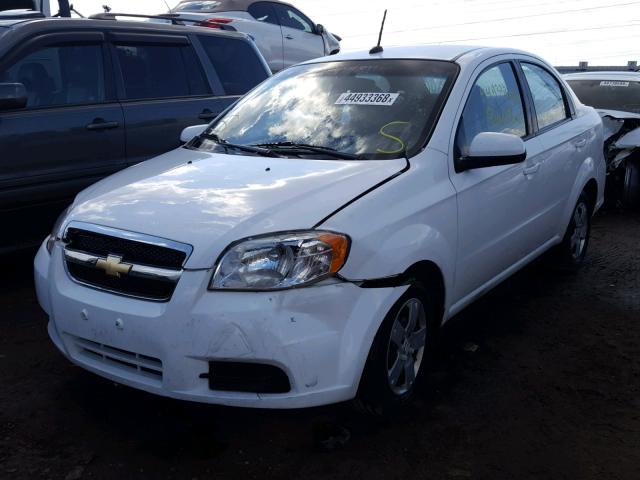 KL1TD5DE3BB140742 - 2011 CHEVROLET AVEO LS WHITE photo 2
