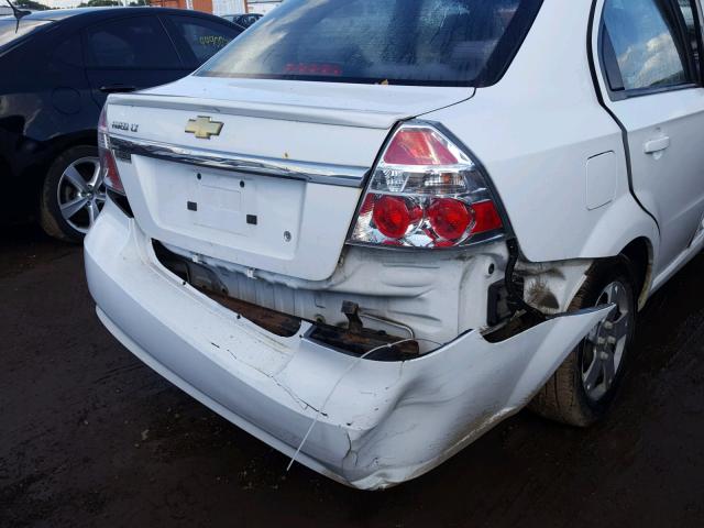 KL1TD5DE3BB140742 - 2011 CHEVROLET AVEO LS WHITE photo 9