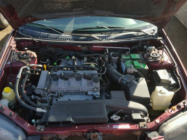 JM1BJ225831159678 - 2003 MAZDA PROTEGE DX MAROON photo 7