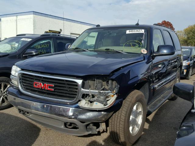 1GKEK13T05J210289 - 2005 GMC YUKON BLUE photo 2