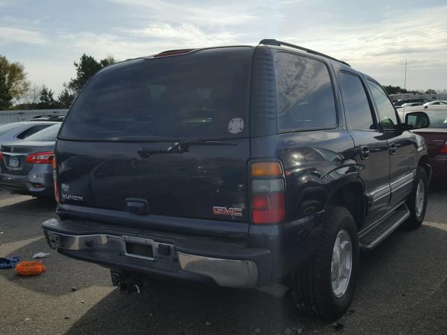 1GKEK13T05J210289 - 2005 GMC YUKON BLUE photo 4