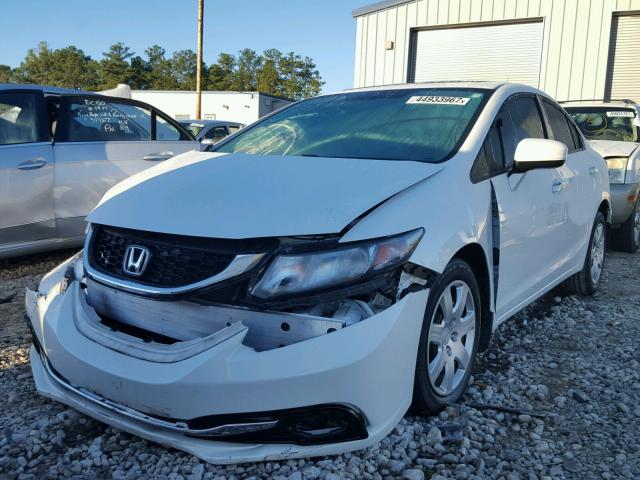 19XFB2F94FE090954 - 2015 HONDA CIVIC EXL WHITE photo 2