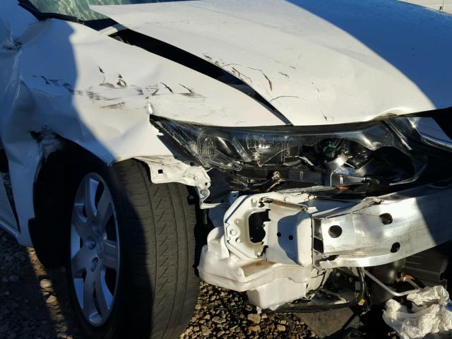 19XFB2F94FE090954 - 2015 HONDA CIVIC EXL WHITE photo 9