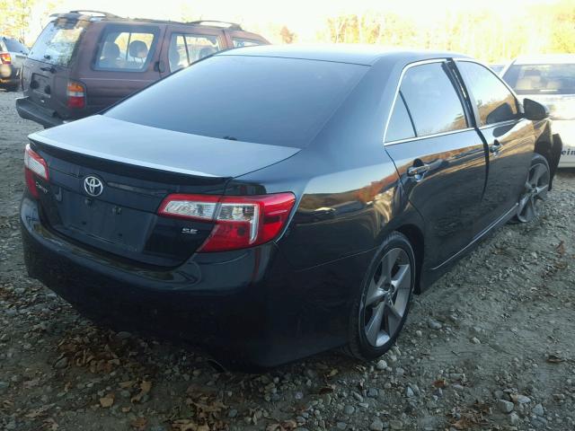 4T1BF1FK7EU372923 - 2014 TOYOTA CAMRY L BLACK photo 4