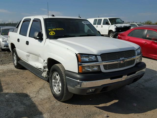 3GNEK12T74G267853 - 2004 CHEVROLET AVALANCHE WHITE photo 1