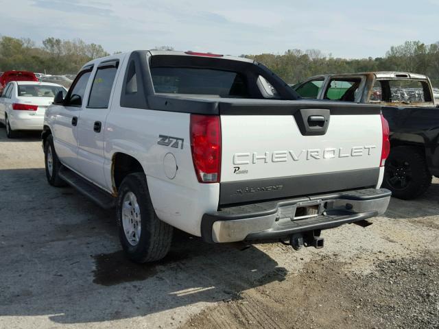 3GNEK12T74G267853 - 2004 CHEVROLET AVALANCHE WHITE photo 3