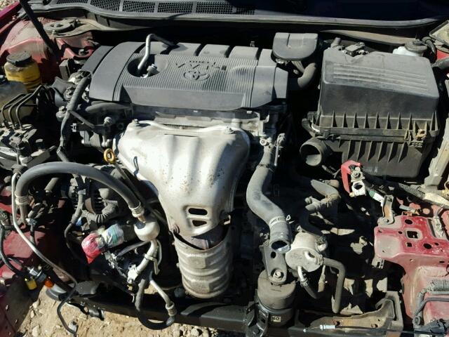 4T1BF3EK7BU183049 - 2011 TOYOTA CAMRY BASE RED photo 7