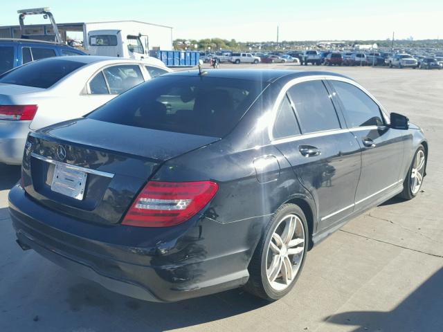 WDDGF4HB1DR263244 - 2013 MERCEDES-BENZ C 250 BLACK photo 4