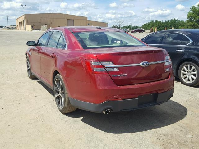 1FAHP2E8XFG194762 - 2015 FORD TAURUS SEL RED photo 3