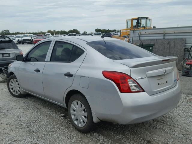 3N1CN7AP3GL863488 - 2016 NISSAN VERSA S SILVER photo 3