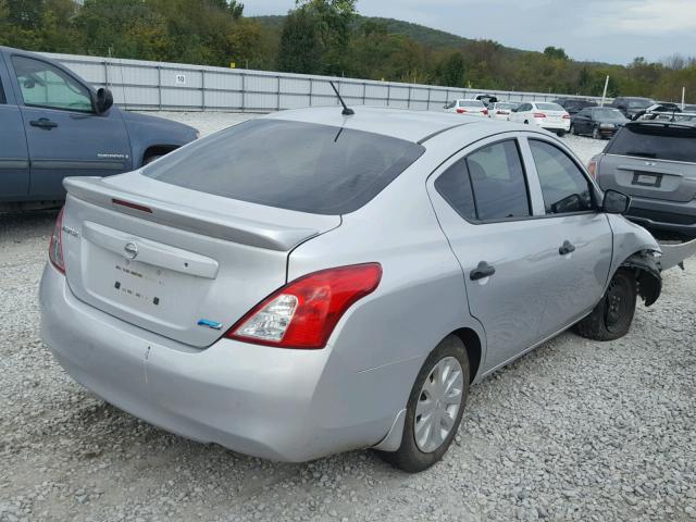 3N1CN7AP3GL863488 - 2016 NISSAN VERSA S SILVER photo 4