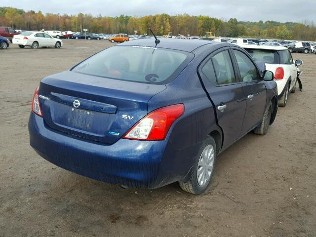 3N1CN7AP4CL886367 - 2012 NISSAN VERSA S 蓝色 照片 4