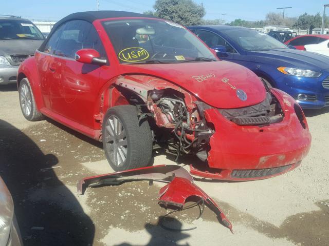 3VWRF31Y18M403051 - 2008 VOLKSWAGEN NEW BEETLE 红色 照片 1