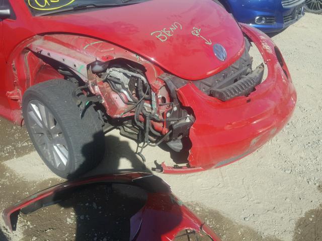 3VWRF31Y18M403051 - 2008 VOLKSWAGEN NEW BEETLE 红色 照片 9