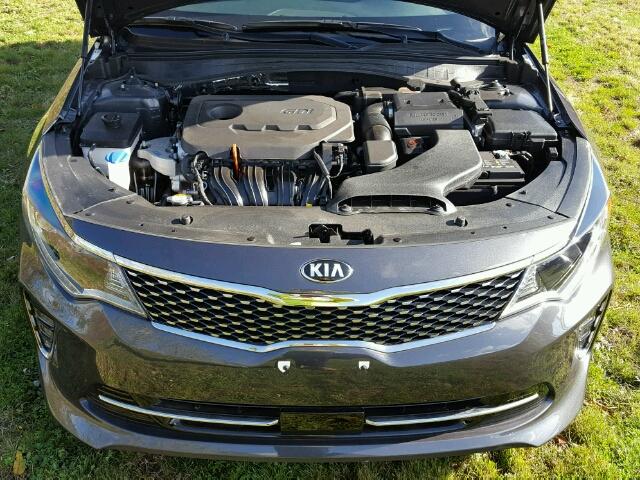 5XXGU4L35JG206561 - 2018 KIA OPTIMA GRAY photo 7
