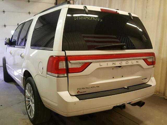5LMJJ2JT2FEJ10168 - 2015 LINCOLN NAVIGATOR WHITE photo 3