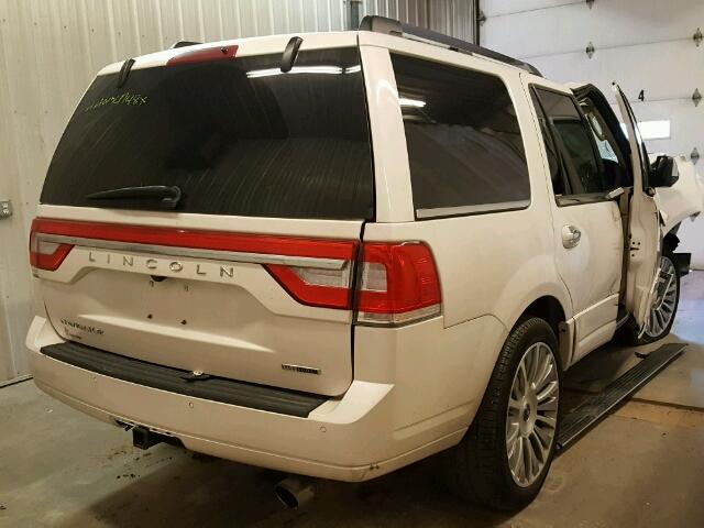 5LMJJ2JT2FEJ10168 - 2015 LINCOLN NAVIGATOR WHITE photo 4