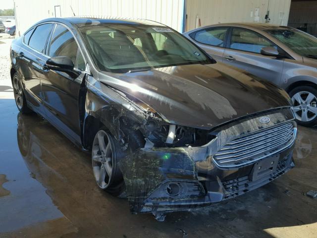 3FA6P0HR2DR177296 - 2013 FORD FUSION SE BLACK photo 1