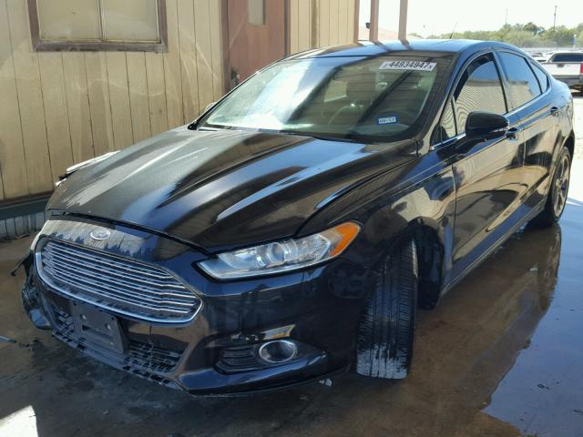 3FA6P0HR2DR177296 - 2013 FORD FUSION SE BLACK photo 2