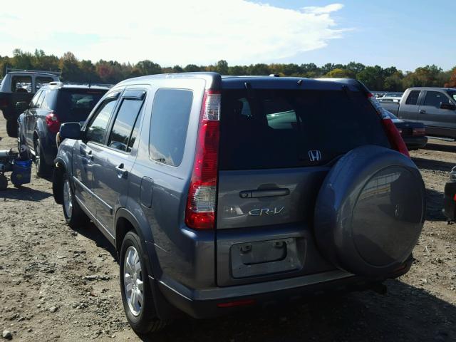 JHLRD78926C034684 - 2006 HONDA CR-V SE GRAY photo 3