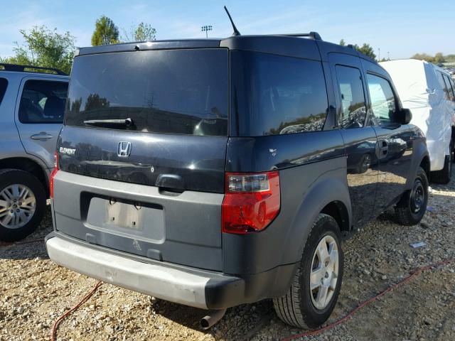 5J6YH17386L006616 - 2006 HONDA ELEMENT BLACK photo 4