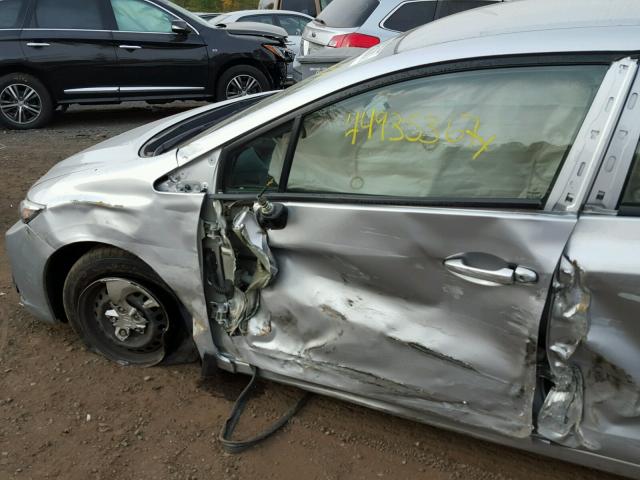 2HGFB2F55DH577256 - 2013 HONDA CIVIC LX SILVER photo 9