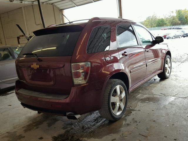 2CNDL537986026223 - 2008 CHEVROLET EQUINOX SP BURGUNDY photo 4