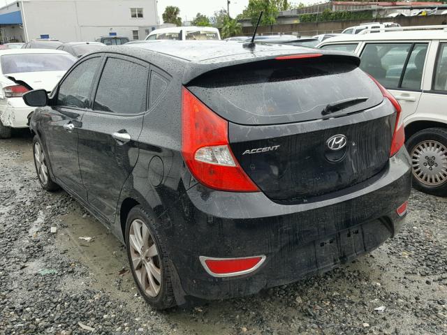 KMHCU5AE9CU040157 - 2012 HYUNDAI ACCENT BLACK photo 3