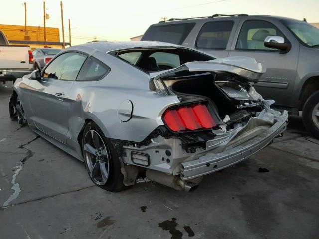 1FA6P8AM7G5231566 - 2016 FORD MUSTANG SILVER photo 3