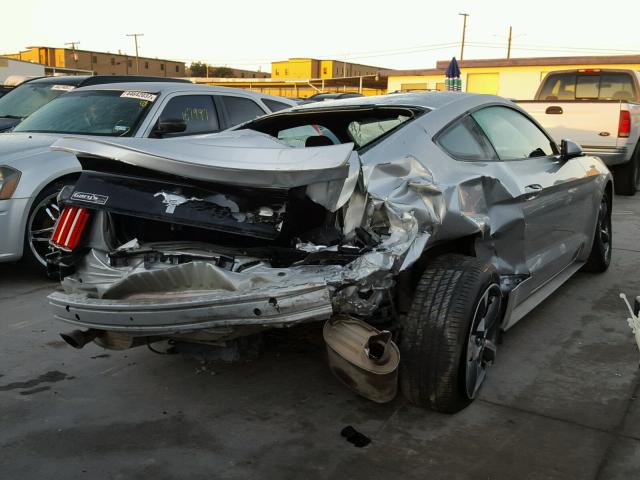 1FA6P8AM7G5231566 - 2016 FORD MUSTANG SILVER photo 4