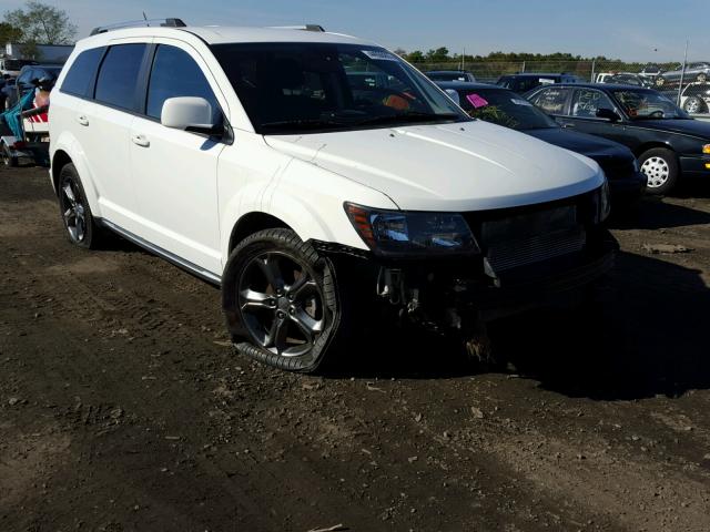 3C4PDCGB1ET261482 - 2014 DODGE JOURNEY CR WHITE photo 1