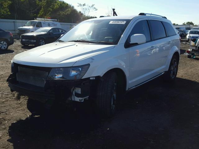 3C4PDCGB1ET261482 - 2014 DODGE JOURNEY CR WHITE photo 2