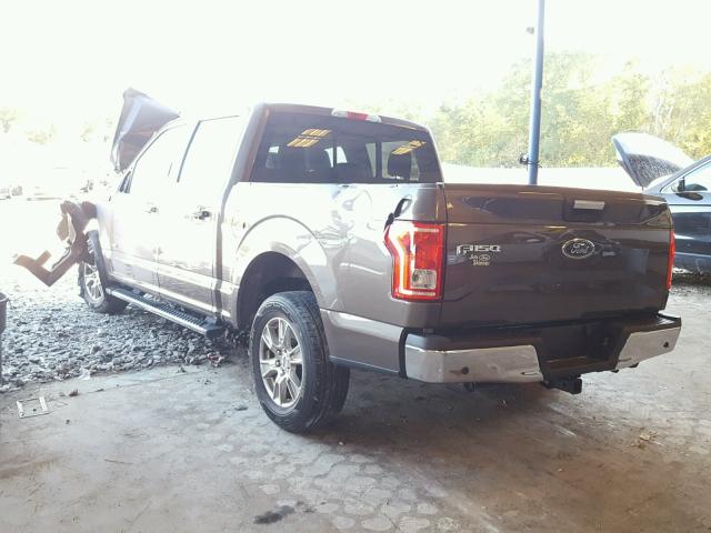 1FTEW1CP9FFC83412 - 2015 FORD F150 SUPER BROWN photo 3