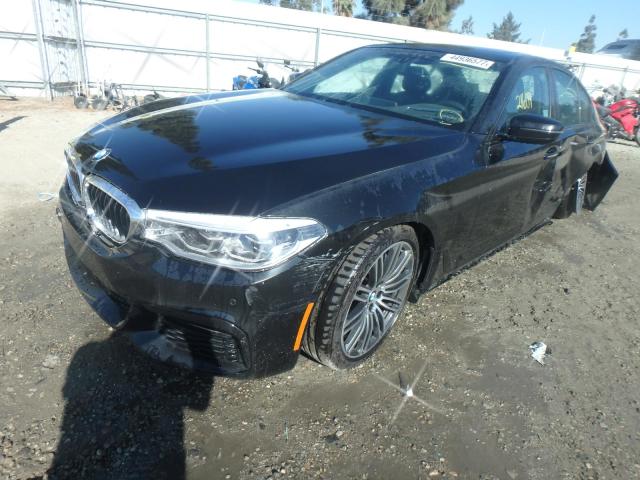 WBAJA5C36HG455942 - 2017 BMW 530 BLACK photo 2