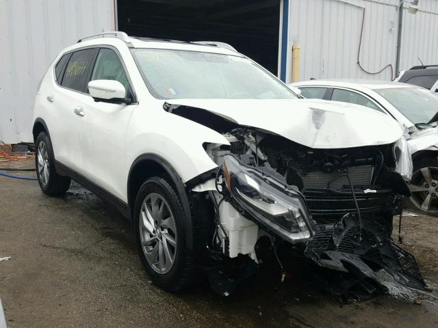 5N1AT2MV3EC792451 - 2014 NISSAN ROGUE S WHITE photo 1