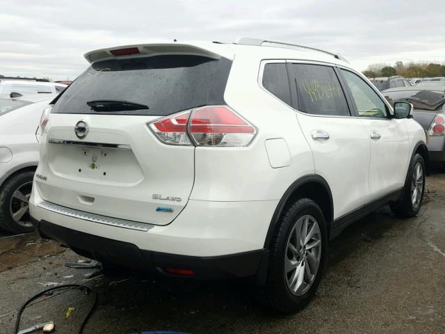 5N1AT2MV3EC792451 - 2014 NISSAN ROGUE S WHITE photo 4