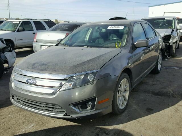 3FAHP0JA4CR380086 - 2012 FORD FUSION SEL GRAY photo 2