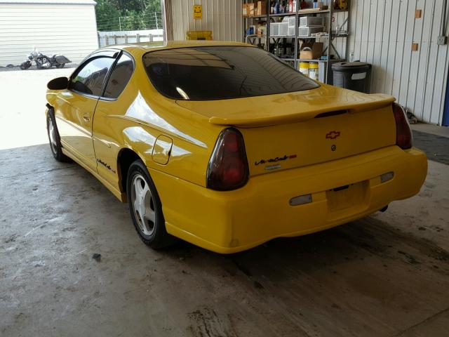 2G1WX15K229339723 - 2002 CHEVROLET MONTE CARL ყვითელი ფოტო 3