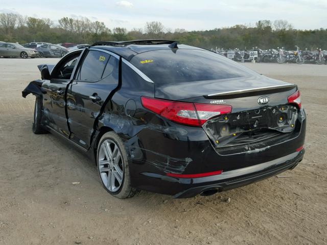 5XXGR4A64DG112920 - 2013 KIA OPTIMA SX BLACK photo 3