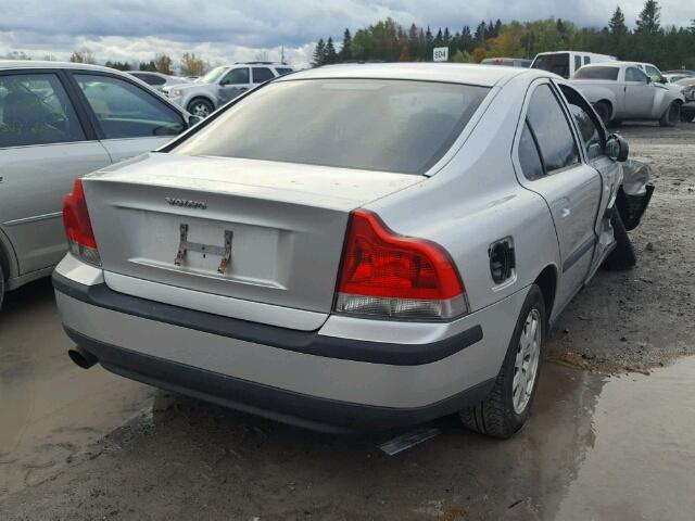 YV1RS61R212044003 - 2001 VOLVO S60 SILVER photo 4