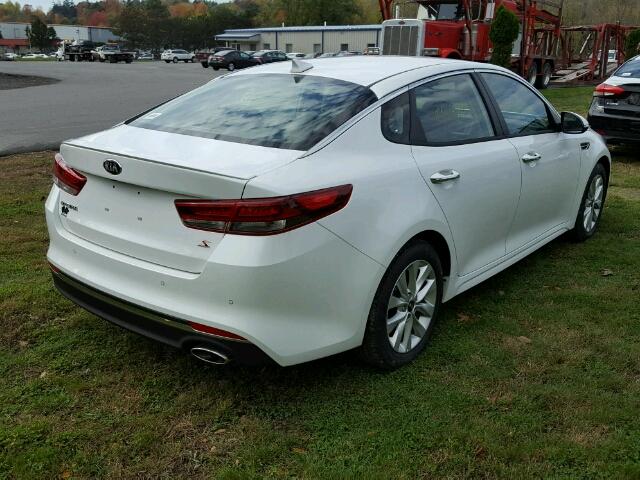 5XXGT4L36JG190261 - 2018 KIA OPTIMA WHITE photo 4