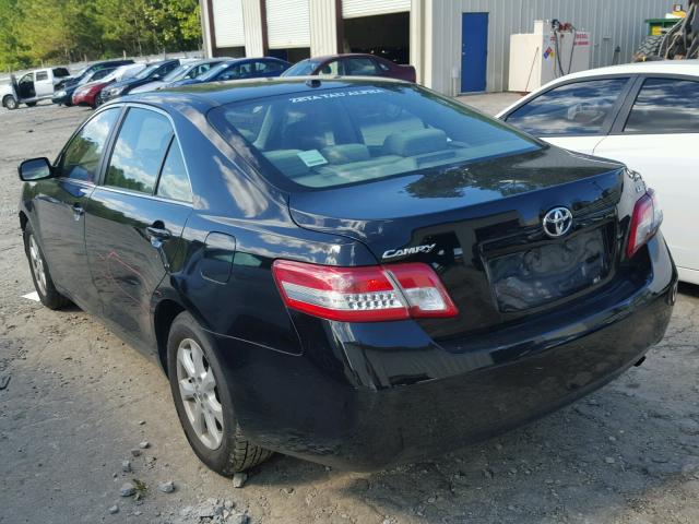 4T1BF3EK4BU701618 - 2011 TOYOTA CAMRY BASE BLACK photo 3