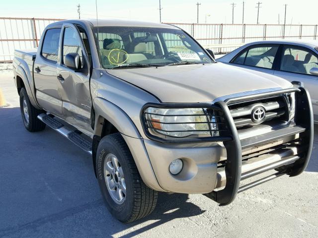 3TMJU62N75M006239 - 2005 TOYOTA TACOMA DOU BROWN photo 1