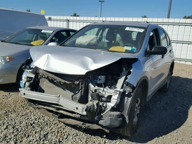 2HKRM4H32DH691526 - 2013 HONDA CR-V LX SILVER photo 2